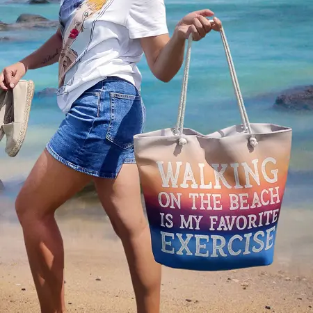 Plážová taška Malibu Walking on the beach is my faworite exercise